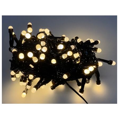 гирлянда MAXIJOY 8м 100LED теплый белый свет зеленый провод