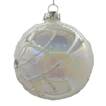 шар MAXIJOY Цветок 80мм стекло белый