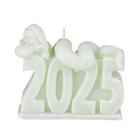 свеча Змея 2025 светло-зеленый 8х8,8х4,6 см как василь змея победил белорусская народная сказка