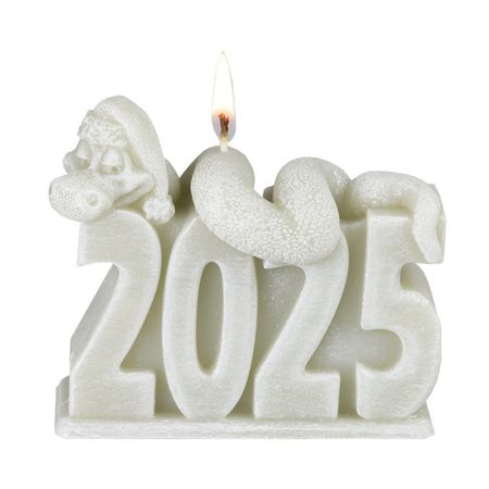 свеча Змея 2025 светло-серый 8х8,8х4,6см как василь змея победил белорусская народная сказка