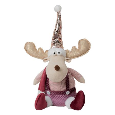 фигура новогодняя MAXIJOY Олень 19х20х42см полиэстер