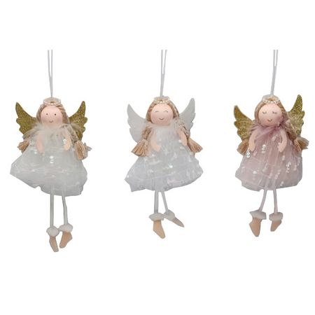 подвеска MAXIJOY Девочка с крыльями 17см ткань в асс-те