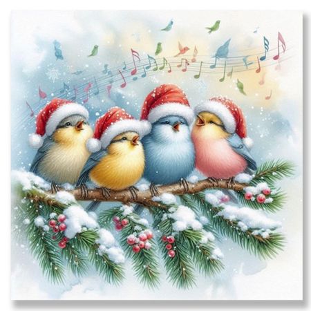 салфетки BOQUET Новогодний квартет 3-слойные 33х33см 20шт