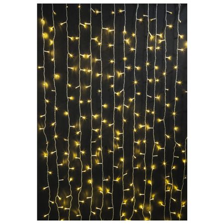 гирлянда-занавес NAVIGATOR 1,3х1,4м 260LED теплый белый свет водопад дождик занавес 1мх2м