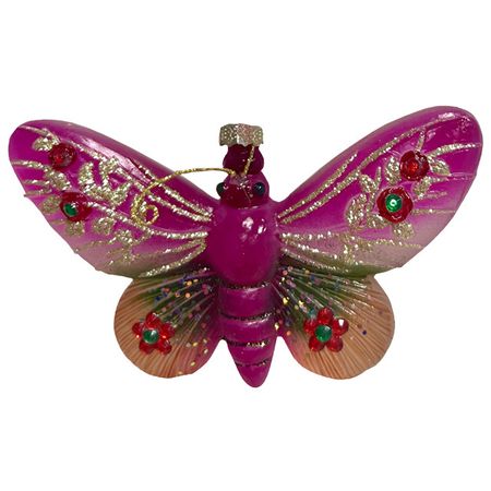 подвеска MAXIJOY Бабочка 6,8см резина розовый палитра бабочка 8ячеек белая гамма