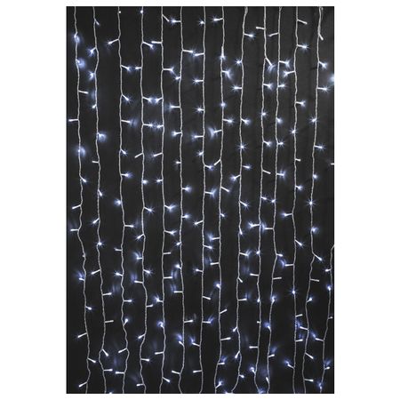 гирлянда-занавес NAVIGATOR 1,3х1,4м 260LED холодный белый свет дождик занавес 1мх2м
