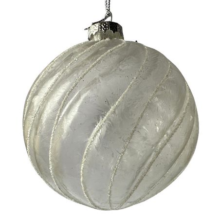 шар MAXIJOY Волнистые линии 100мм стекло прозрачный