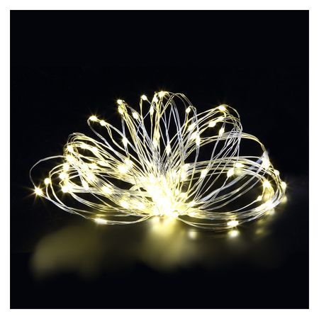 гирлянда MAXIJOY Роса 9,9м 100miniLED теплый белый свет