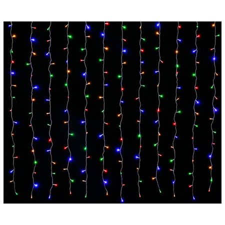 гирлянда-занавес MAXIJOY 2х2м 180LED мульти свет