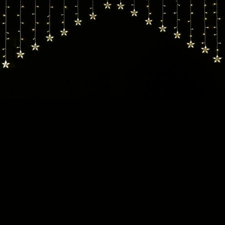 гирлянда-бахрома MAXIJOY 2,5х0,8м 136LED теплый белый свет