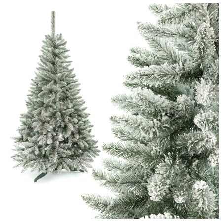 ель искусственная Титус 220см зеленая заснеженная