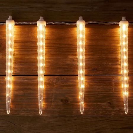 гирлянда-сосульки MAXIJOY 3,5х0,28м 160LED теплый белый