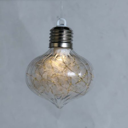 подвеска MAXIJOY Луковица с подсветкой 8х8см 1 LED-лампа ПЭТ