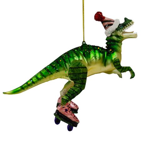 подвеска MAXIJOY Динозавр на роликах 14см стекло
