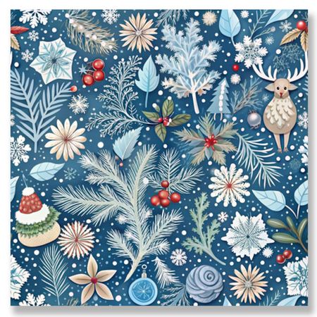 салфетки BOQUET Зимний орнамент 3-слойные 33х33см 20шт