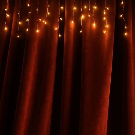 гирлянда-бахрома MAXIJOY 2х0,5м 100LED теплый белый