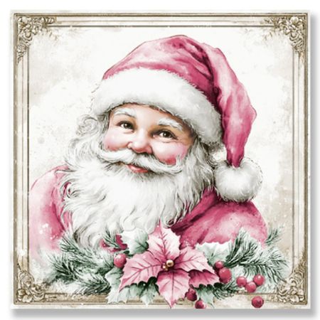 салфетки BOQUET Винтажный Дед Мороз 3-слойные 33х33см 20шт