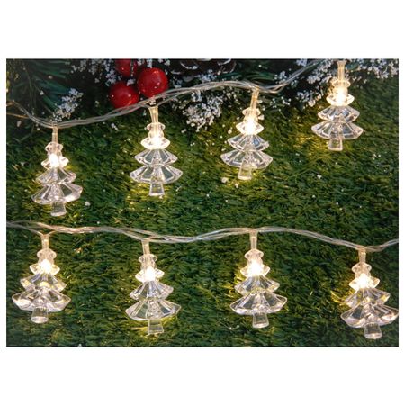 гирлянда MAXIJOY Елочки 2,3м 30LED теплый белый свет