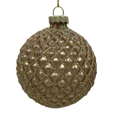 шар MAXIJOY Изысканность 80мм стекло шампань