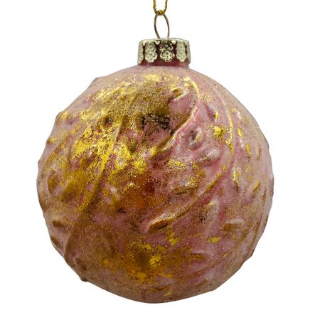 шар MAXIJOY Листва 80мм стекло розовый вадим найман мне б лишь понять о чем шумит листва…