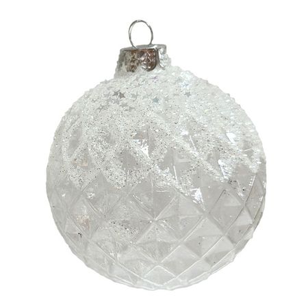 шар MAXIJOY Белые блестки 80мм стекло прозрачный этикетки самоклеящиеся а4 50л 70 37 белые