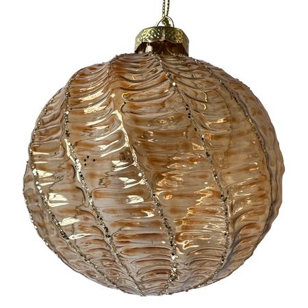 шар MAXIJOY Волны 100мм стекло шампань