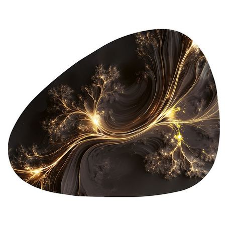 салфетка сервировочная 45х35,5см серо-золотая, арт.4680169026835