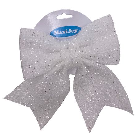 украшение MAXIJOY Бант 19х22см полиэстер белый