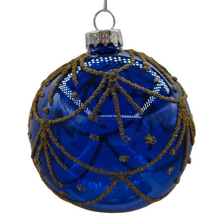 шар MAXIJOY Ламбрекен 80мм стекло синий