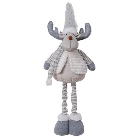 фигура новогодняя MAXIJOY Олень с выдвижными ножками 23х19х50(72)см полиэстер, железо
