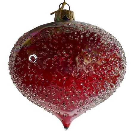 подвеска MAXIJOY Коралл 10см стекло красный