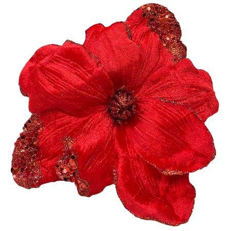 растение искусственное MAXIJOY Магнолия 23см красный