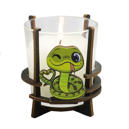 свеча Змейка ароматическая в стакане  9,7х9х9см алексей юрьевич пехов дмитрий чинов хроники сиалы змейка