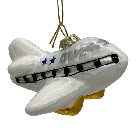 подвеска MAXIJOY Самолет 7см стекло белый