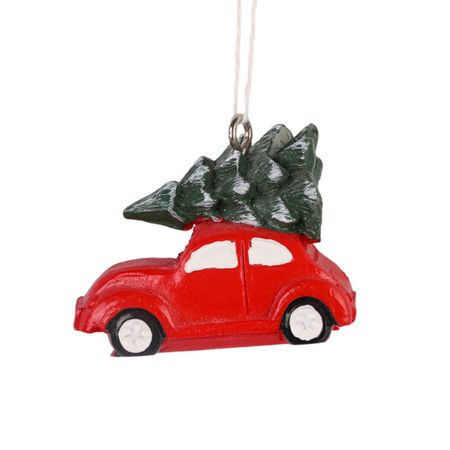 подвеска MAXIJOY Машинка с елкой 3см полиуретан