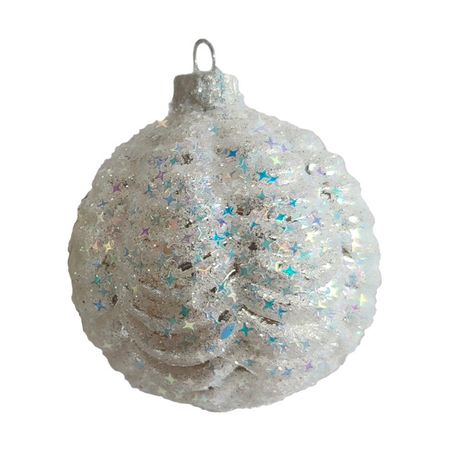 шар MAXIJOY Карнавал 80мм стекло белый