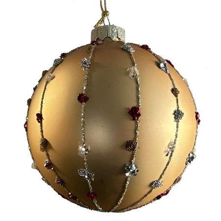 шар MAXIJOY Линии с камушками 80мм стекло золотой смешные линии письмо 3 4 года