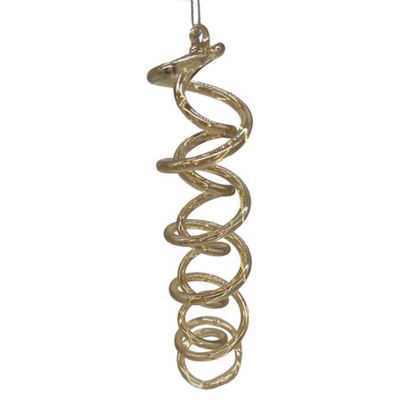 подвеска MAXIJOY Завиток 20см стекло золотой