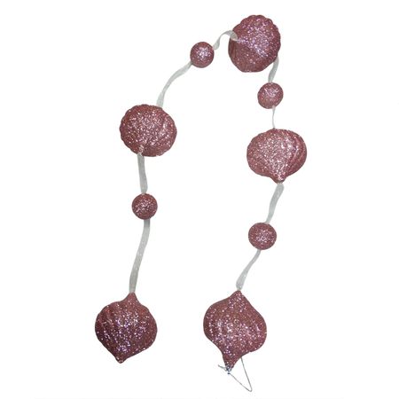 гирлянда MAXIJOY Луковицы и шарики 116см пенопласт розовый