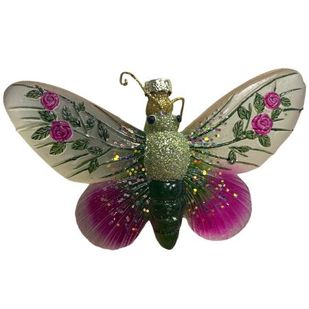 подвеска MAXIJOY Бабочка 6,8см резина бежевый палитра бабочка 8ячеек белая гамма