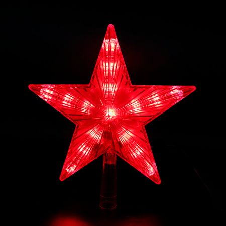 панно световое MAXIJOY Красная звезда 21,5см 31LED красный свет