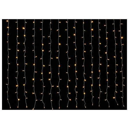 гирлянда-занавес MAXIJOY 2,7х2м 240LED теплый белый свет