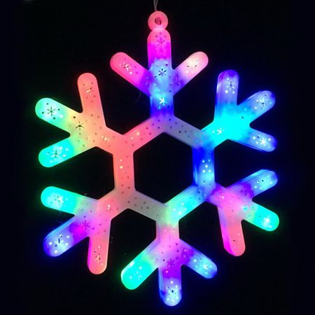 панно световое MAXIJOY Цветная снежинка 30см 35LED мульти свет