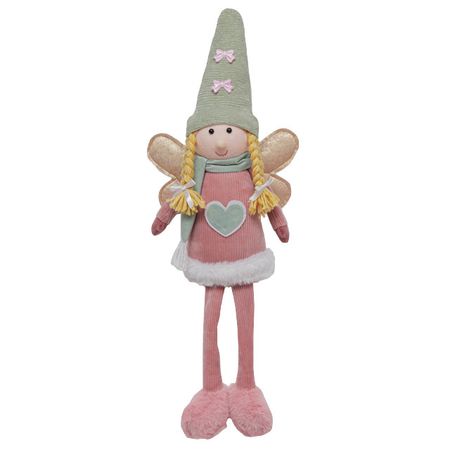 фигура новогодняя MAXIJOY Девочка с крыльями 21х9х60см полиэстер