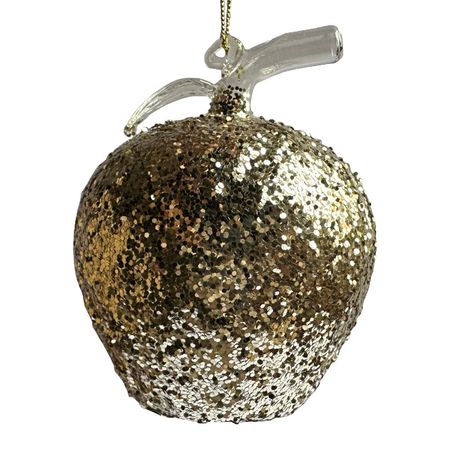 подвеска MAXIJOY Яблоко 11см стекло золотой открытка одинарная шарики зенюк р 16 11см 01140 с к