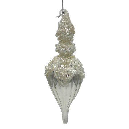 подвеска MAXIJOY Флакон 17см стекло серебряный