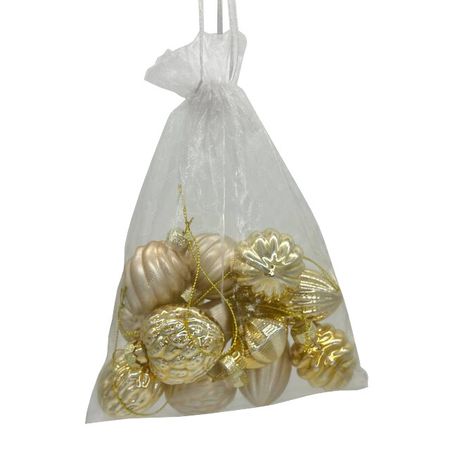 набор подвесок MAXIJOY Золотой микс 12шт 4см стекло искусственный декор грибочки на проволочке 2 см 12шт микс орр искусственный декор мухоморчики 2см 12шт орр