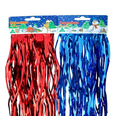 дождик новогодний 100х5см волнистый цвет в ассортименте наталья томилина дождик в шляпе