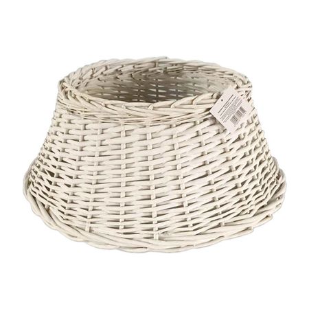 корзина под елку MAXIJOY плетеная 58х58х26см белый