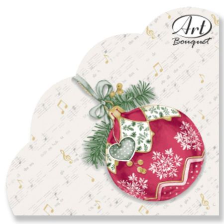 салфетки BOUQUET Rondo Музыкальный шар 3-слойные 32см 12шт круглые